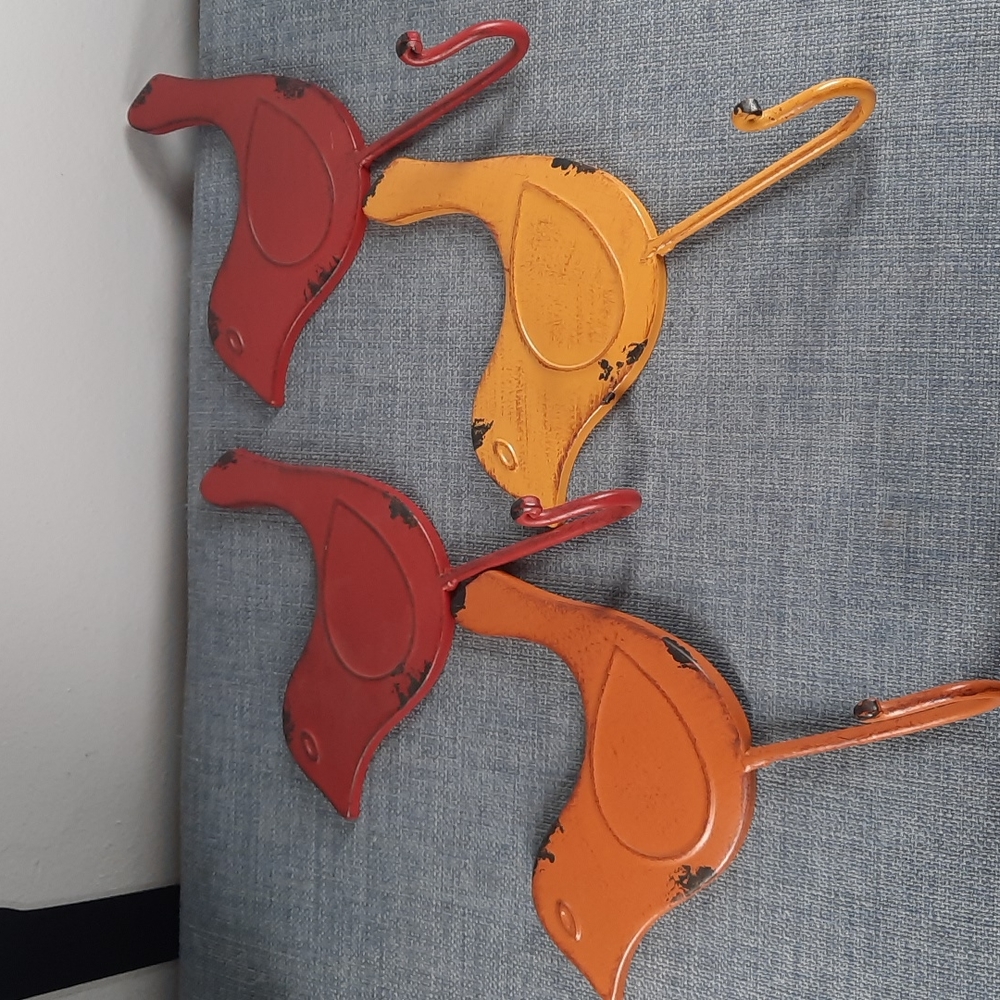 Wall Hooks Bird Birds Rustic Urban Farmhouse Home Coat Utility Laundry Room
